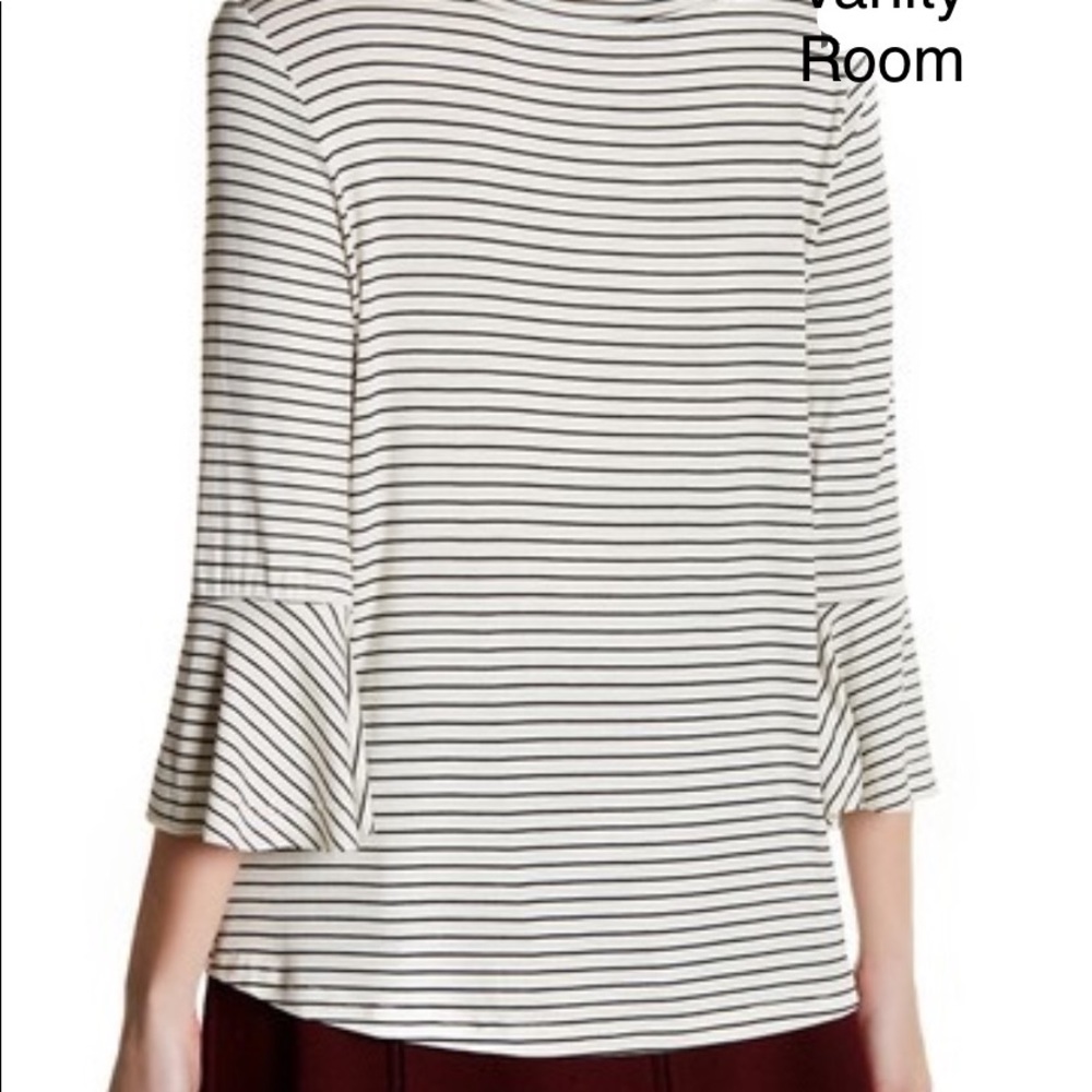 Vanity Room Ruffle Sleeved Tee - Picture 6 of 6
